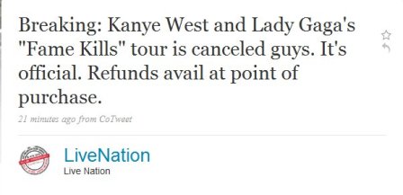 FameKills FameKills Fame Kills Tour is now Dead!!