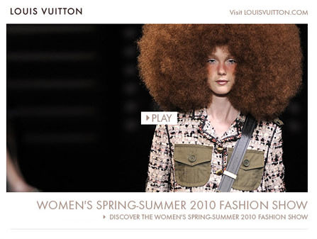 lv womens STYLE: Louis Vuitton Womens Spring Summer 2010 Fashion Show