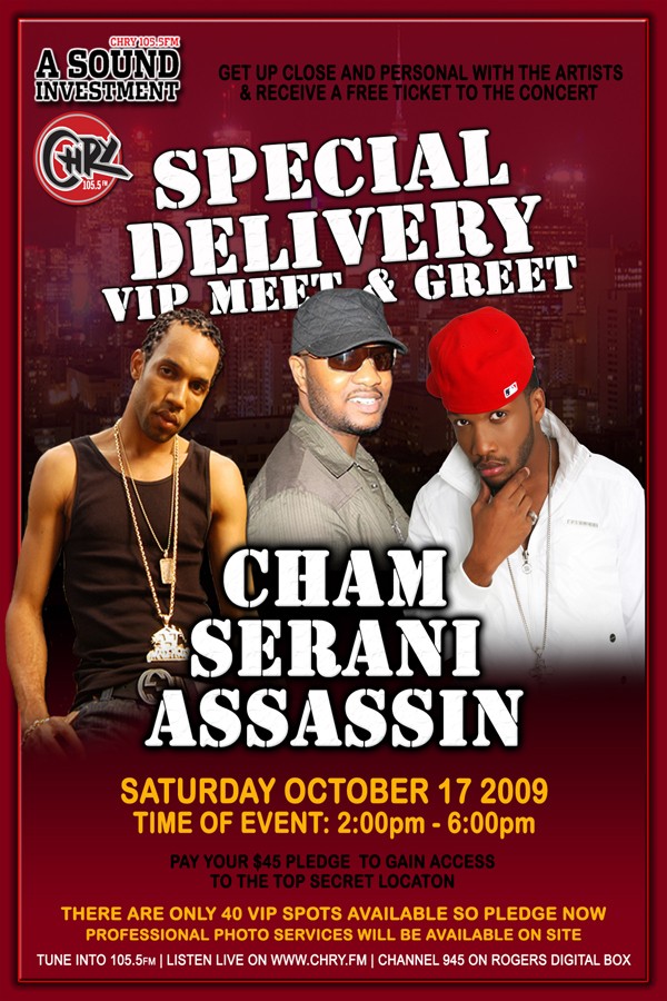 sound investment 2 sound investment 2 EVENT: Saturday Oct. 17 CHRYs VIP MEET & GREET w/ CHAM, SERANI AND ASSASSIN