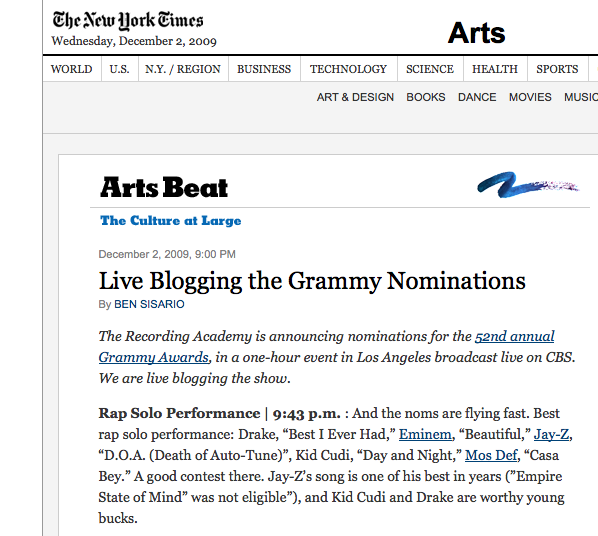 Screen shot 2009-12-02 at 9.48.41 PM Screen shot 2009 12 02 at 9.48.41 PM NEWS: Drakes Best I Ever Had Grammy Nominated for Best Rap Solo Performance & Best Rap Song