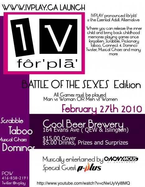 iv_play iv play EVENT: Saturday Feb. 27 IV Play @ COOL BEER BREWERY
