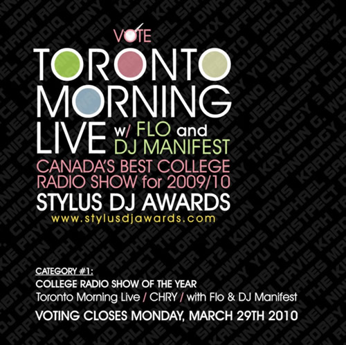 STYLUS_VOTETML(box+) STYLUS VOTETMLbox+ VOTE: CHRY 105.5FMs TML with Flo + DJ Manifest for the STYLUS DJ AWARDS