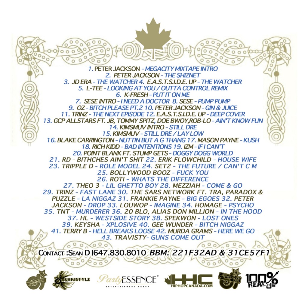 Mega City Mixtape vol.4 Back 1024x1024 DOWNLOAD: Mega City Mixtape Vol. 3 – The T Dot Meets The Doc
