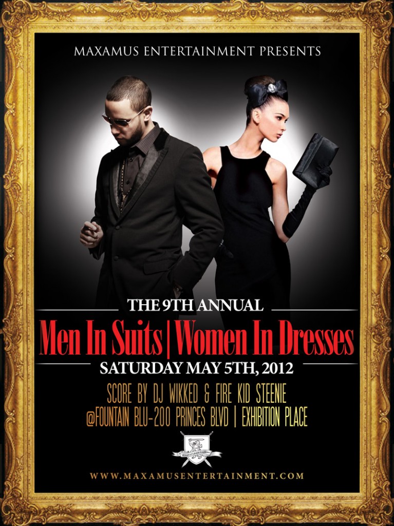 MAXAMUS SUITS DRESSES poster 767x1024 EVENT/CONTEST: Saturday May 5   The 9th Annual Men in Suits | Women in Dresses @ FOUNTAIN BLU