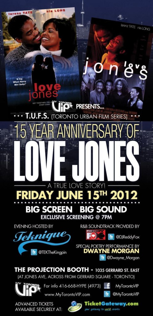 Tek LJ Flyer FT web POSTER 497x1024 EVENT: Friday June 15   Love Jones 15 Year Anniversary Screening @ PROJECTION BOOTH