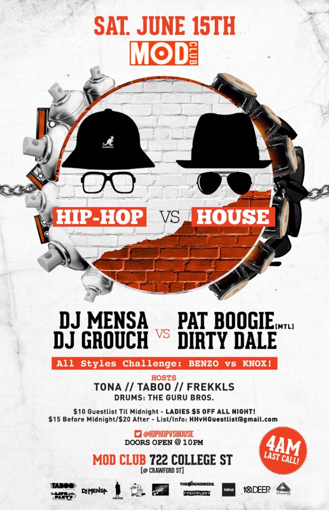 00298 Edson HHvH poster PRINT 660x1024 EVENT: Saturday June 15   Hip Hop vs. House @ MOD CLUB